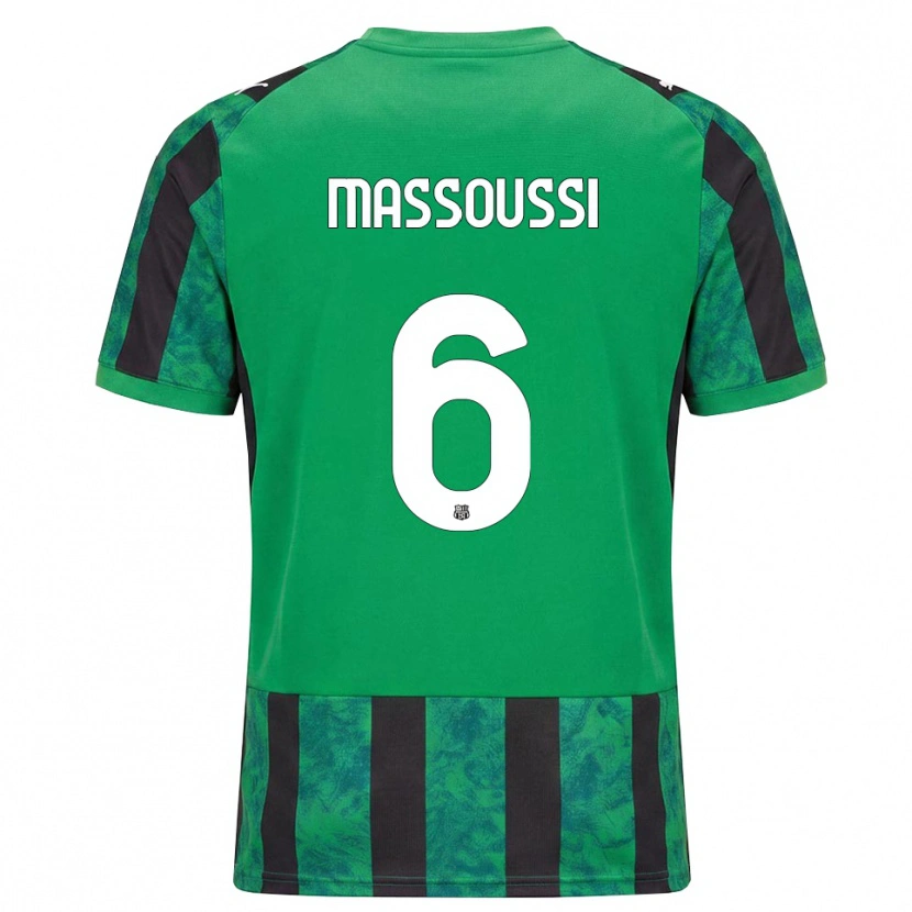Danxen Męski Zaid Massoussi #6 Zielony Czarny Biały Domowa Koszulka 2026/27 Koszulki Klubowe
