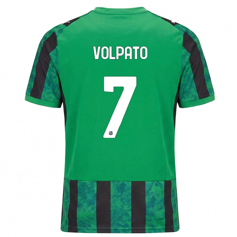 Danxen Męski Cristian Volpato #7 Zielony Czarny Biały Domowa Koszulka 2026/27 Koszulki Klubowe