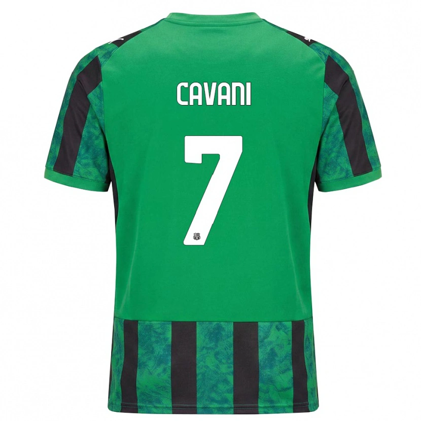 Danxen Męski Lorenzo Cavani #7 Zielony Czarny Biały Domowa Koszulka 2026/27 Koszulki Klubowe