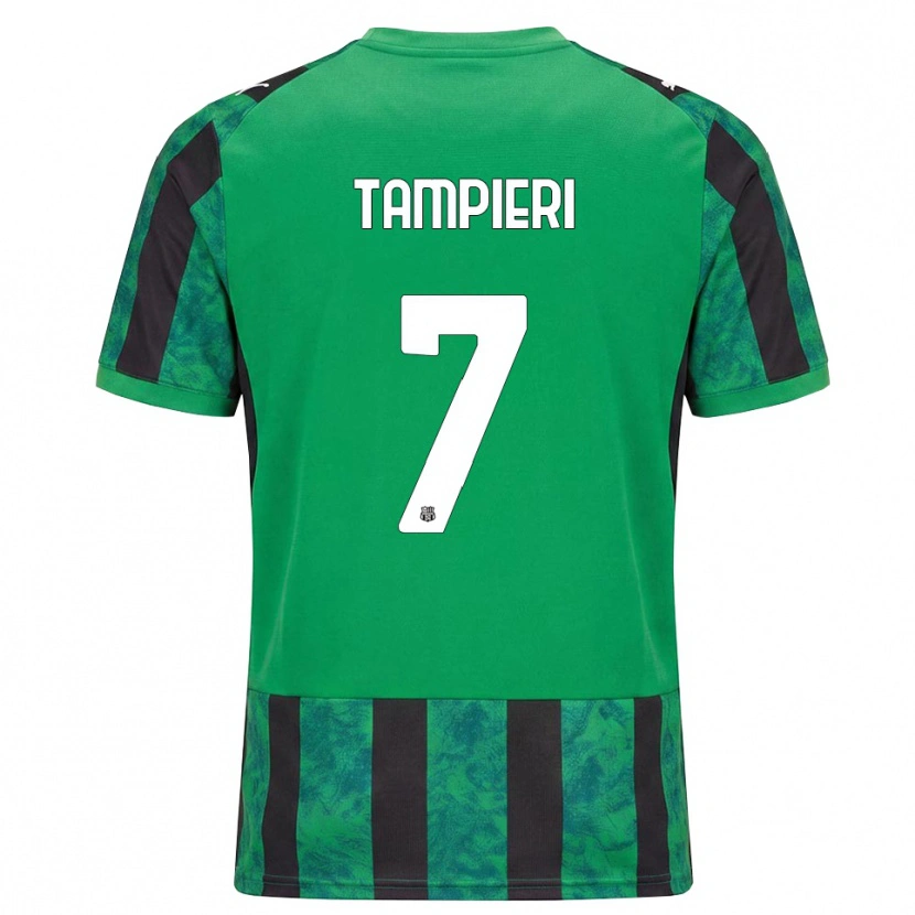 Danxen Męski Diego Tampieri #7 Zielony Czarny Biały Domowa Koszulka 2026/27 Koszulki Klubowe