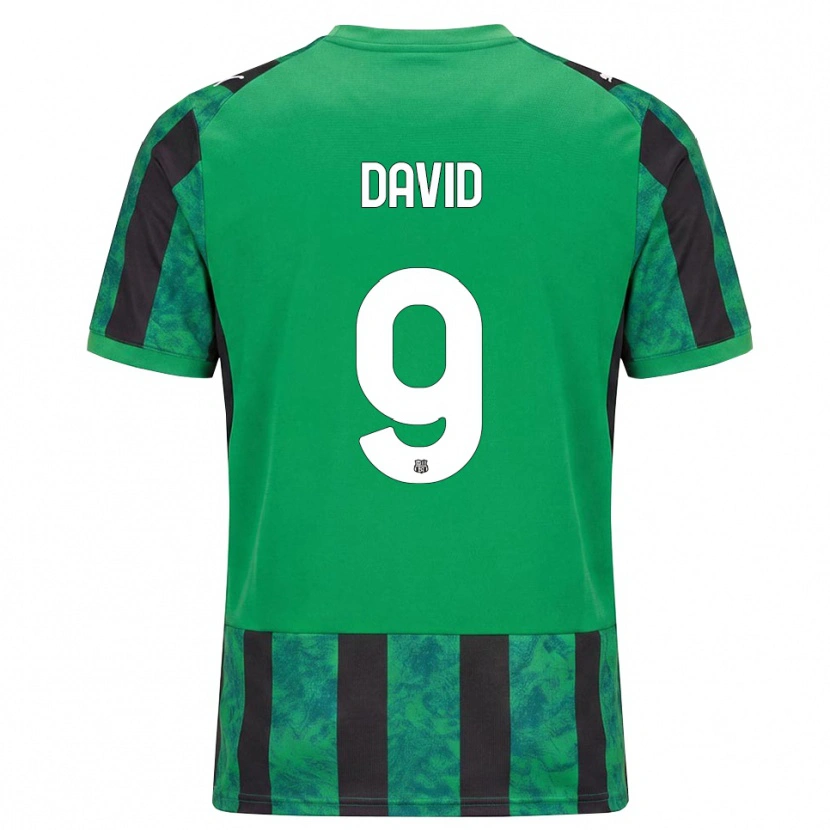 Danxen Męski Mario David #9 Zielony Czarny Biały Domowa Koszulka 2026/27 Koszulki Klubowe