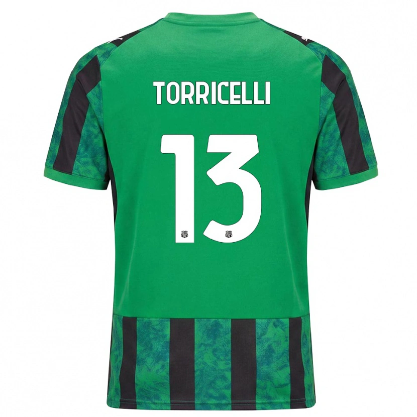Danxen Męski Marco Torricelli #13 Zielony Czarny Biały Domowa Koszulka 2026/27 Koszulki Klubowe