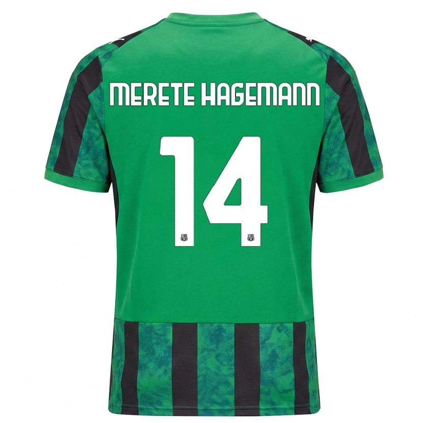 Danxen Męski Maja Merete Hagemann #14 Zielony Czarny Biały Domowa Koszulka 2026/27 Koszulki Klubowe