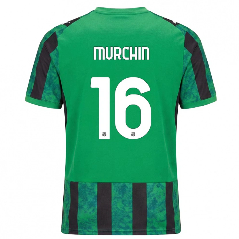 Danxen Męski Adrian Murchin #16 Zielony Czarny Biały Domowa Koszulka 2026/27 Koszulki Klubowe