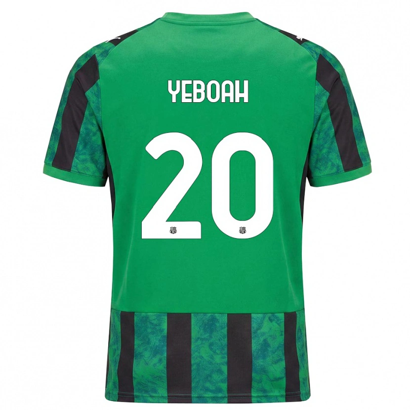 Danxen Męski Daniel Yeboah #20 Zielony Czarny Biały Domowa Koszulka 2026/27 Koszulki Klubowe