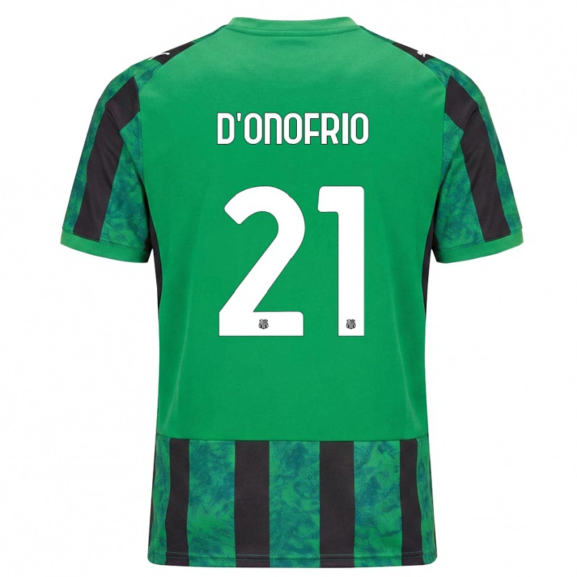 Danxen Męski Karol D'onofrio #21 Zielony Czarny Biały Domowa Koszulka 2026/27 Koszulki Klubowe