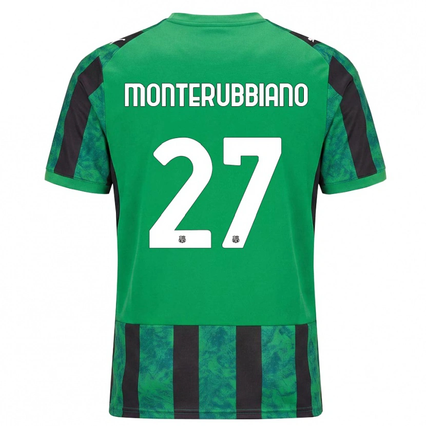 Danxen Męski Valeria Monterubbiano #27 Zielony Czarny Biały Domowa Koszulka 2026/27 Koszulki Klubowe