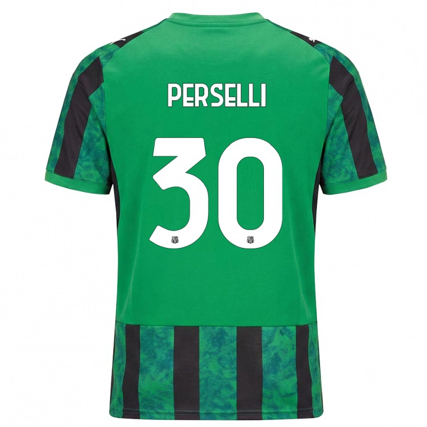 Danxen Męski Manuela Perselli #30 Zielony Czarny Biały Domowa Koszulka 2026/27 Koszulki Klubowe