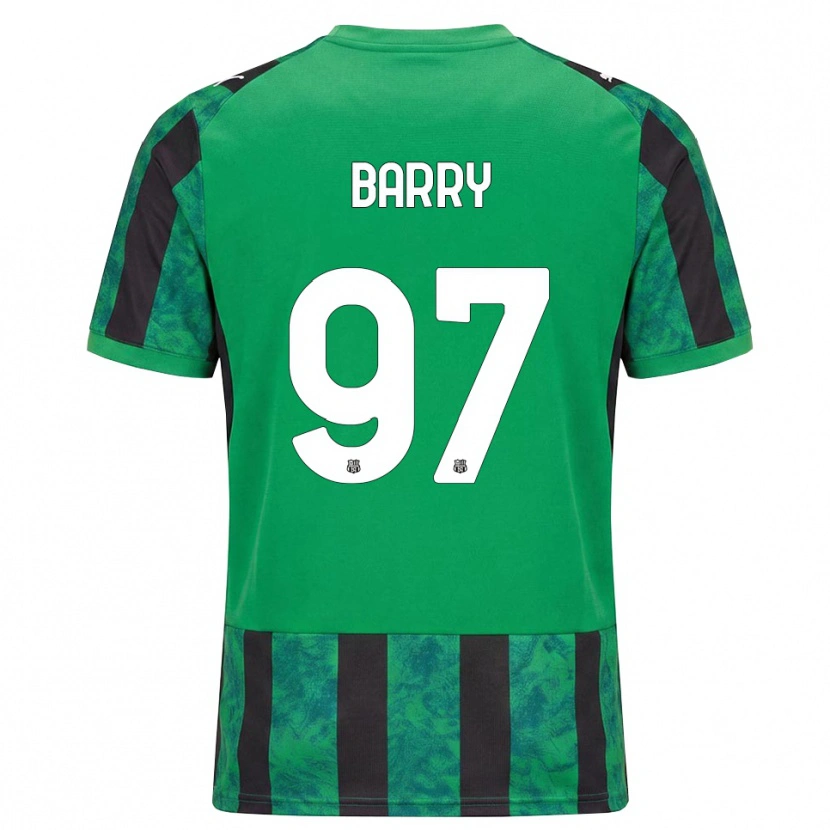 Danxen Męski Omar Barry #97 Zielony Czarny Biały Domowa Koszulka 2026/27 Koszulki Klubowe