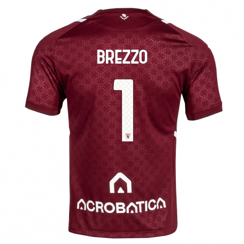 Danxen Męski Matteo Brezzo #1 Bordowy Biały Domowa Koszulka 2026/27 Koszulki Klubowe