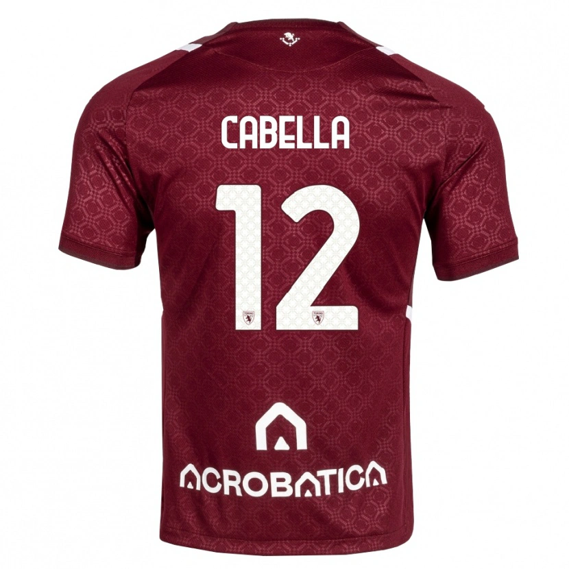 Danxen Męski Matteo Cabella #12 Bordowy Biały Domowa Koszulka 2026/27 Koszulki Klubowe