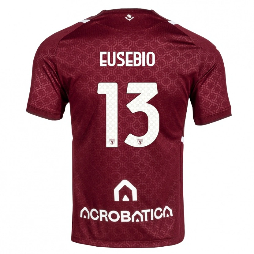 Danxen Męski Chiara Eusebio #13 Bordowy Biały Domowa Koszulka 2026/27 Koszulki Klubowe