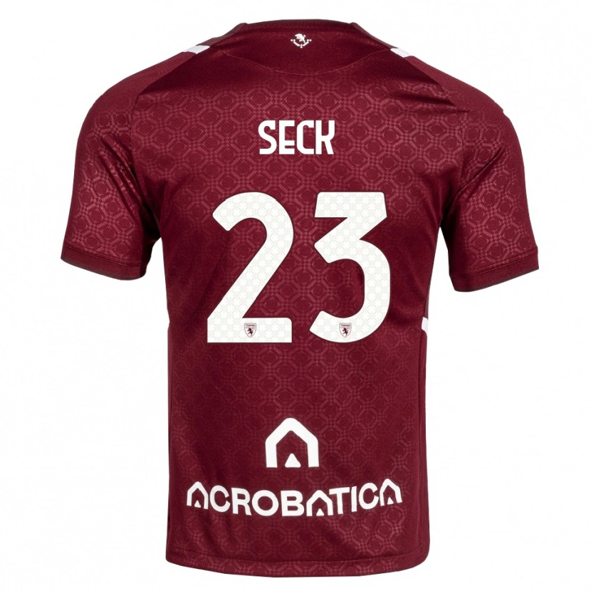 Danxen Męski Demba Seck #23 Bordowy Biały Domowa Koszulka 2026/27 Koszulki Klubowe