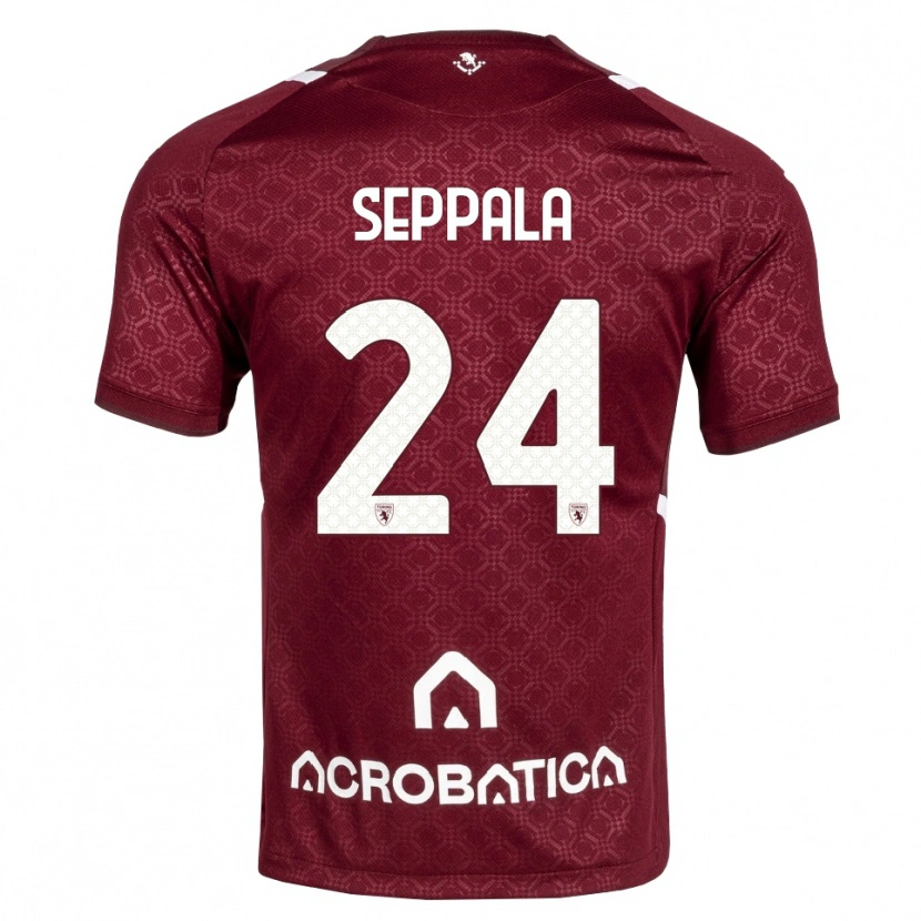 Danxen Męski Rosa Lappi-Seppälä #24 Bordowy Biały Domowa Koszulka 2026/27 Koszulki Klubowe