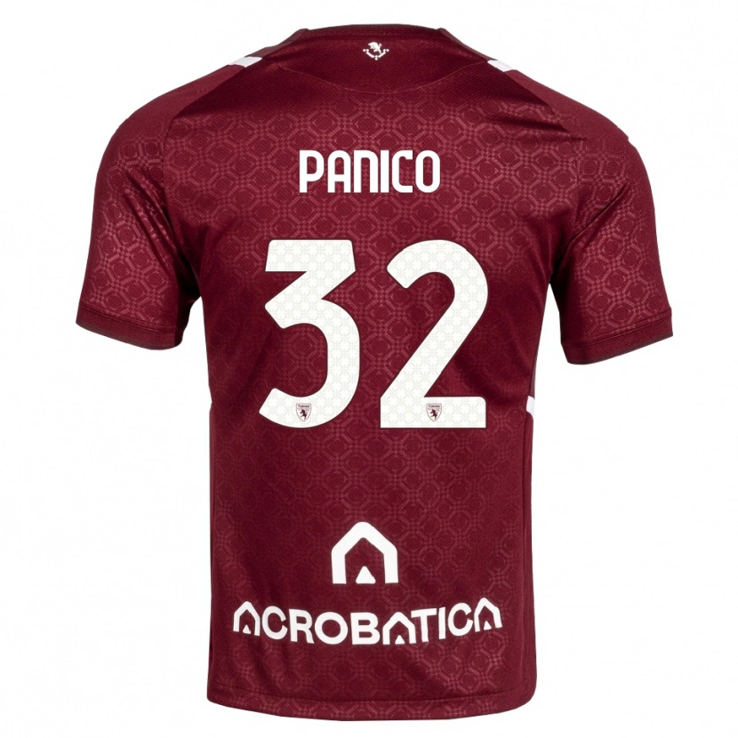 Danxen Męski Patrizia Panico #32 Bordowy Biały Domowa Koszulka 2026/27 Koszulki Klubowe