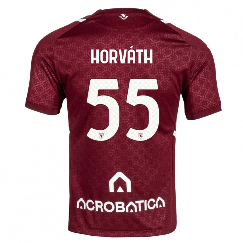 Danxen Męski Krisztofer Horváth #55 Bordowy Biały Domowa Koszulka 2026/27 Koszulki Klubowe