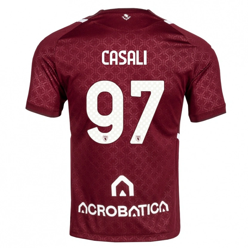 Danxen Męski Michele Casali #97 Bordowy Biały Domowa Koszulka 2026/27 Koszulki Klubowe