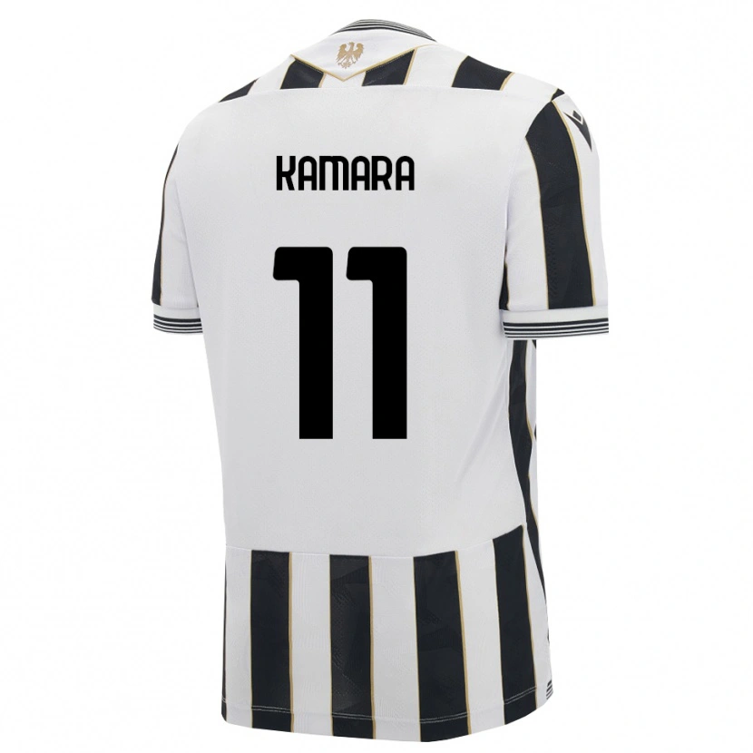 Danxen Męski Hassane Kamara #11 Czarny Biały Różowy Domowa Koszulka 2026/27 Koszulki Klubowe
