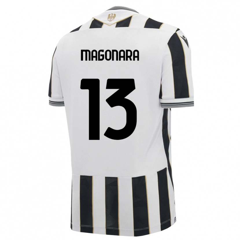 Danxen Męski Matteo Magonara #13 Czarny Biały Różowy Domowa Koszulka 2026/27 Koszulki Klubowe
