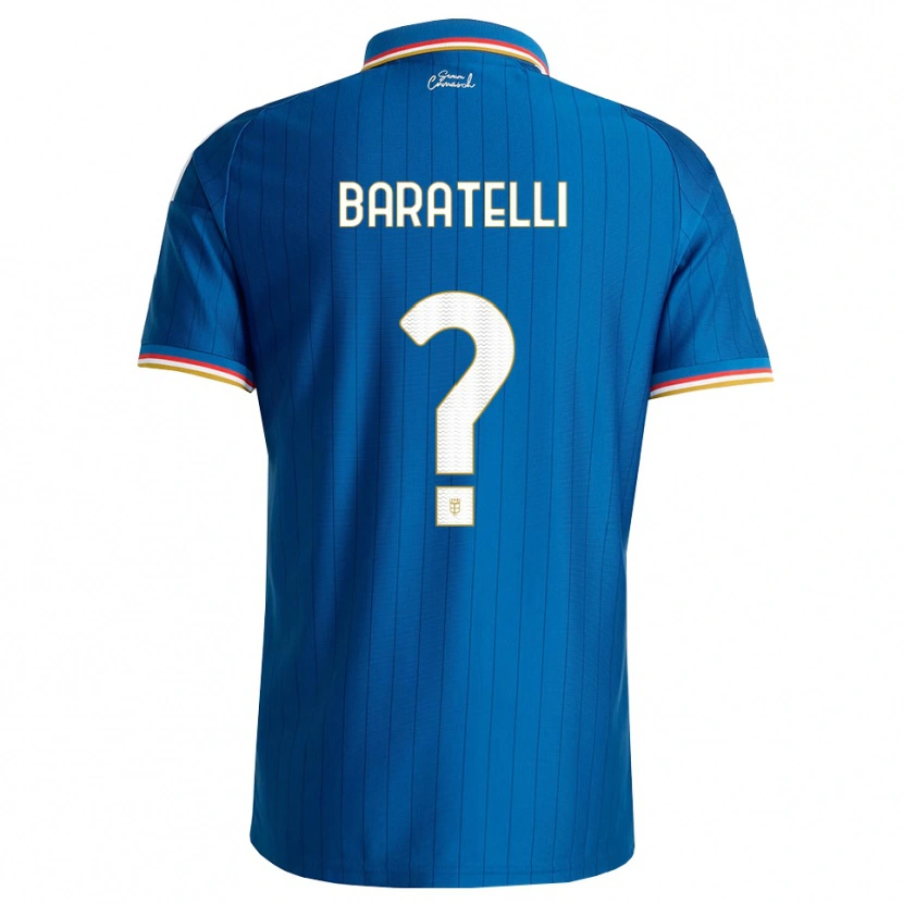 Danxen Męski Mattia Baratelli #0 Niebieski Biały Czerwony Domowa Koszulka 2026/27 Koszulki Klubowe