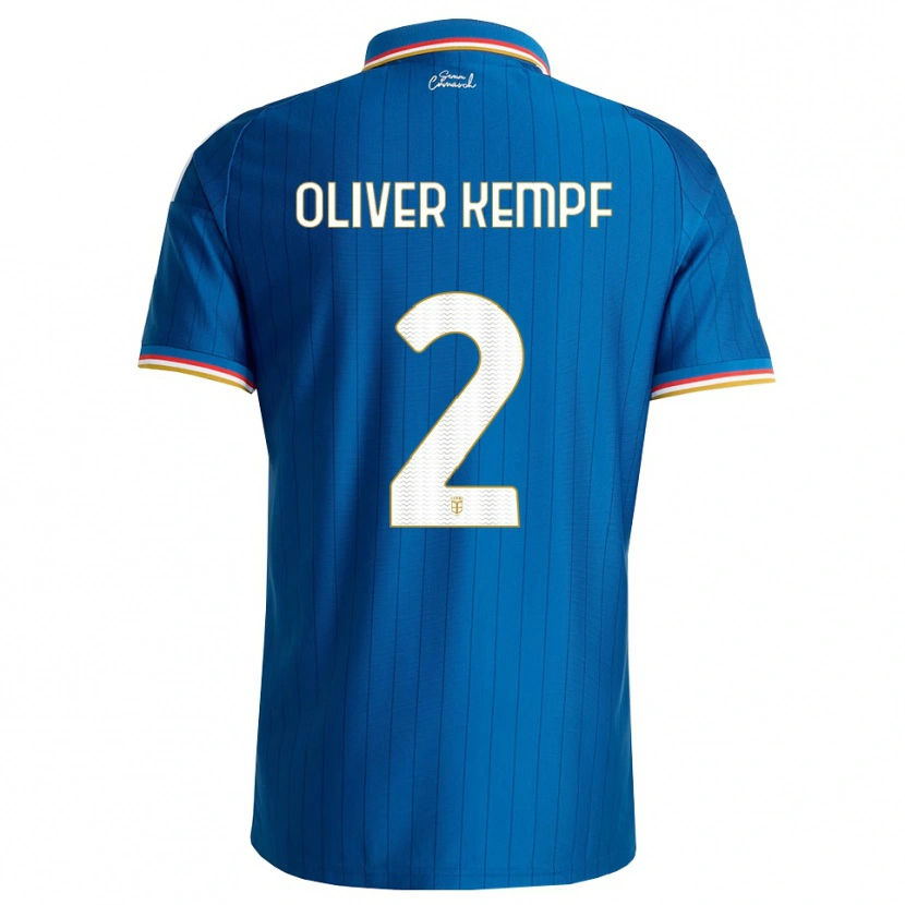 Danxen Męski Marc Oliver Kempf #2 Niebieski Biały Czerwony Domowa Koszulka 2026/27 Koszulki Klubowe