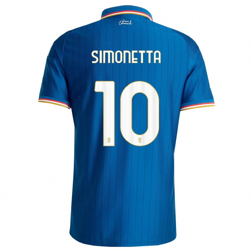 Danxen Męski Jacopo Simonetta #10 Niebieski Biały Czerwony Domowa Koszulka 2026/27 Koszulki Klubowe
