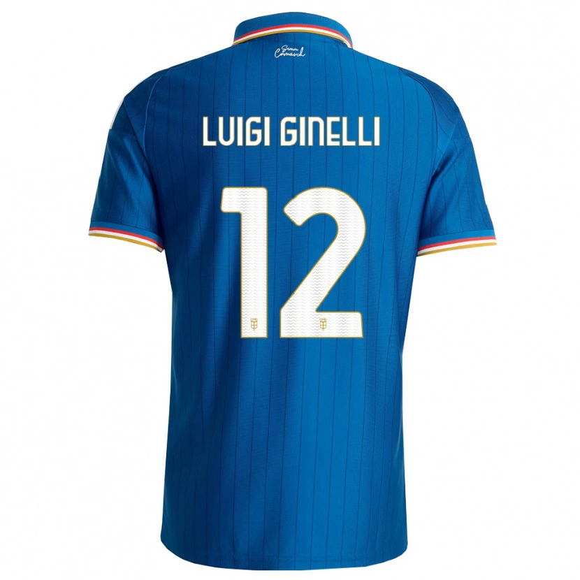 Danxen Męski Lorenzo Luigi Ginelli #12 Niebieski Biały Czerwony Domowa Koszulka 2026/27 Koszulki Klubowe