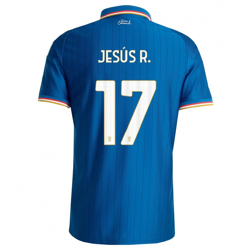 Danxen Męski Jesús Rodríguez #17 Niebieski Biały Czerwony Domowa Koszulka 2026/27 Koszulki Klubowe