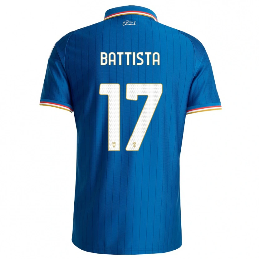 Danxen Męski Riccardo Battista #17 Niebieski Biały Czerwony Domowa Koszulka 2026/27 Koszulki Klubowe