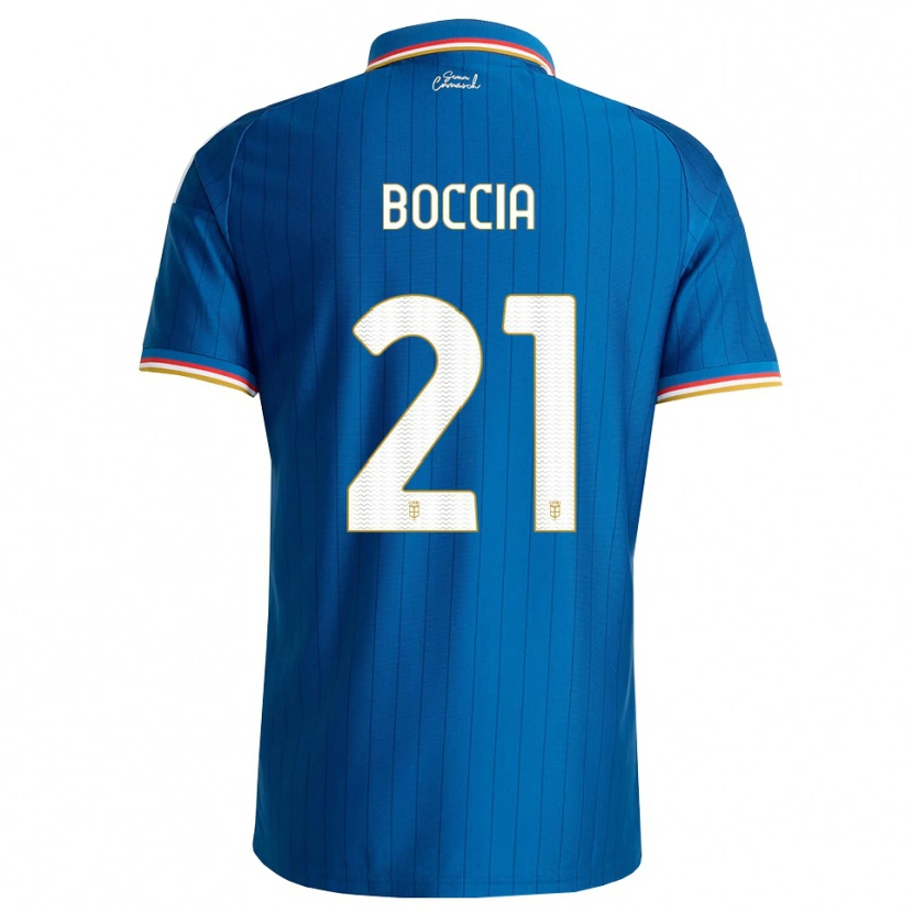 Danxen Męski Thomas Boccia #21 Niebieski Biały Czerwony Domowa Koszulka 2026/27 Koszulki Klubowe