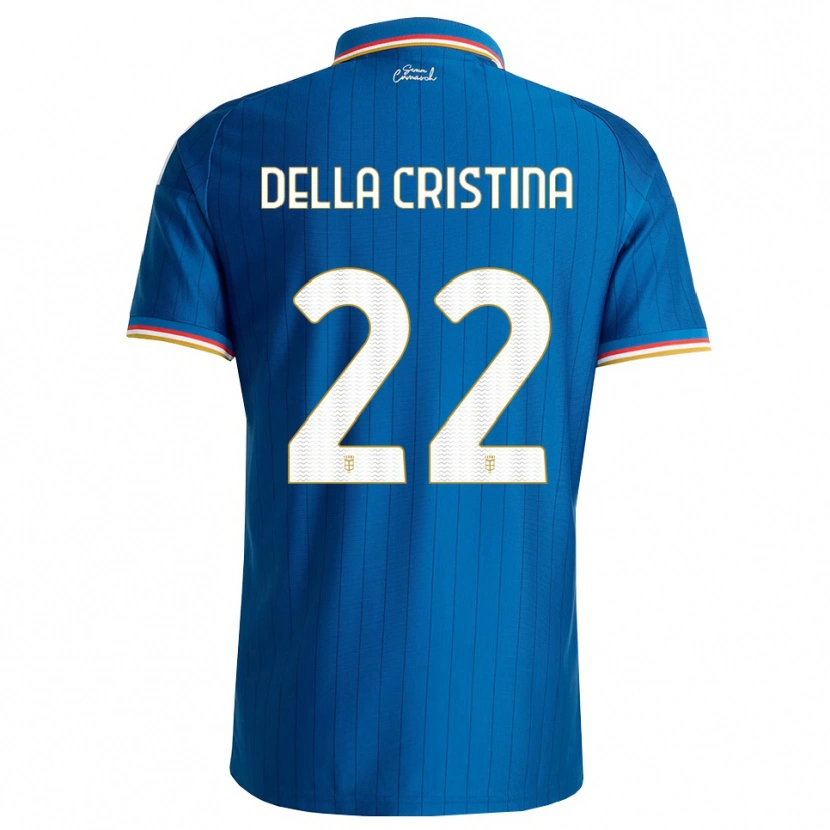 Danxen Męski Stefano Della Cristina #22 Niebieski Biały Czerwony Domowa Koszulka 2026/27 Koszulki Klubowe