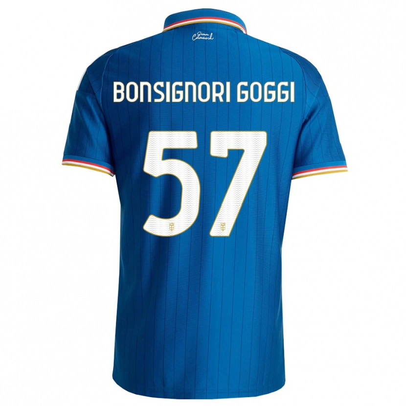 Danxen Męski Lorenzo Bonsignori #57 Niebieski Biały Czerwony Domowa Koszulka 2026/27 Koszulki Klubowe