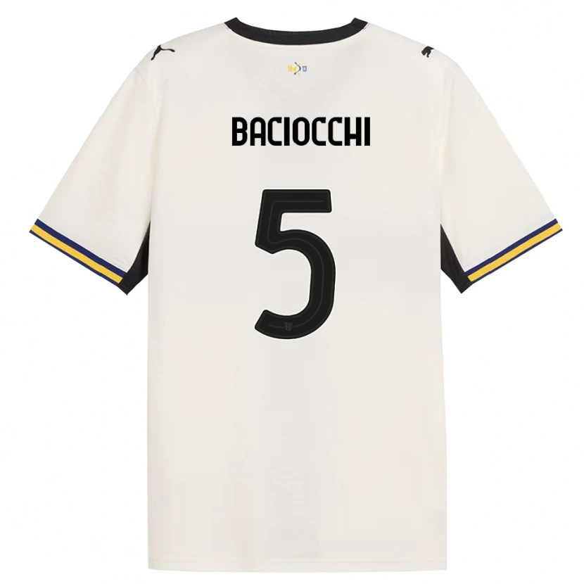 Danxen Męski Giulio Baciocchi #5 Białawy Czarny Żółty Domowa Koszulka 2026/27 Koszulki Klubowe