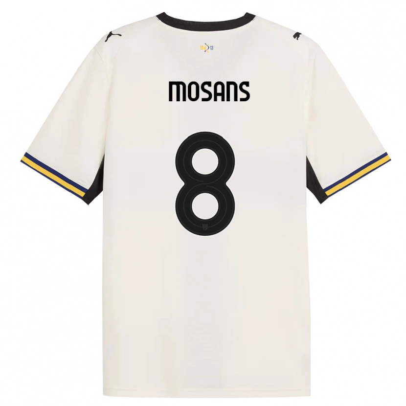 Danxen Męski Kristaps Mosans #8 Białawy Czarny Żółty Domowa Koszulka 2026/27 Koszulki Klubowe