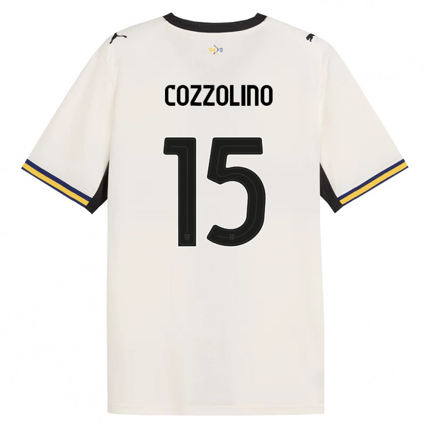 Danxen Męski Christian Cozzolino #15 Białawy Czarny Żółty Domowa Koszulka 2026/27 Koszulki Klubowe