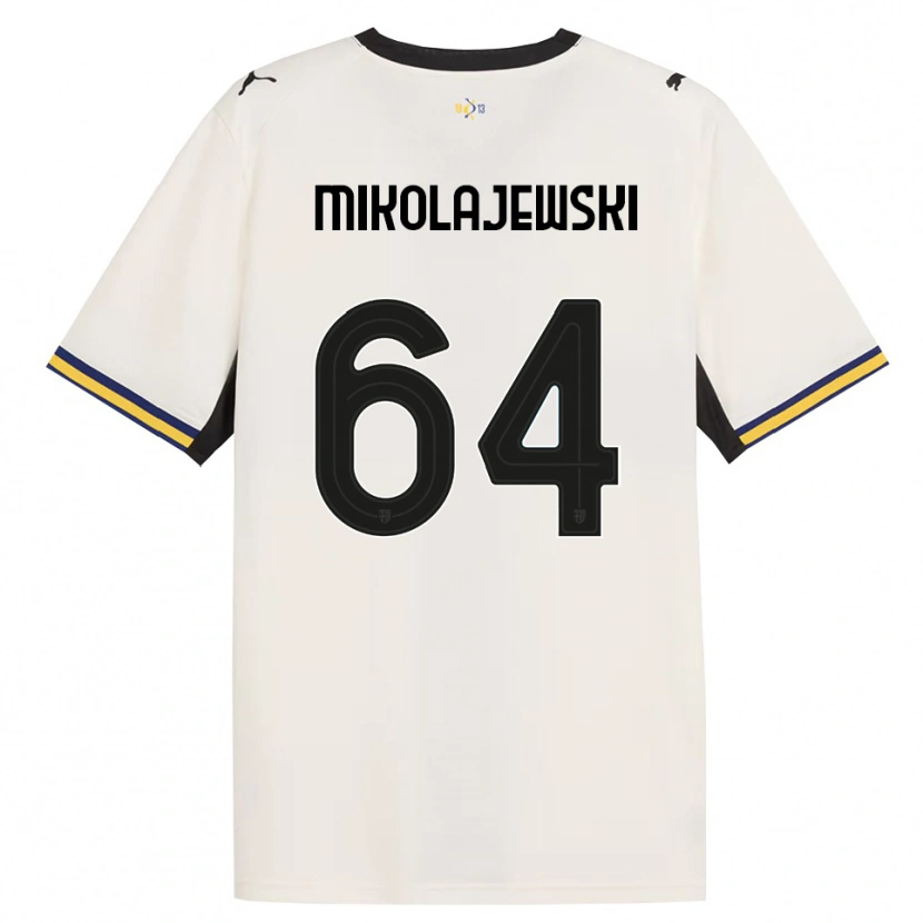 Danxen Męski Daniel Mikolajewski #64 Białawy Czarny Żółty Domowa Koszulka 2026/27 Koszulki Klubowe