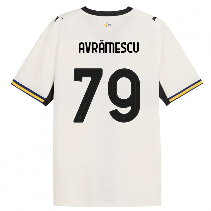 Danxen Męski Ianis Avrămescu #79 Białawy Czarny Żółty Domowa Koszulka 2026/27 Koszulki Klubowe