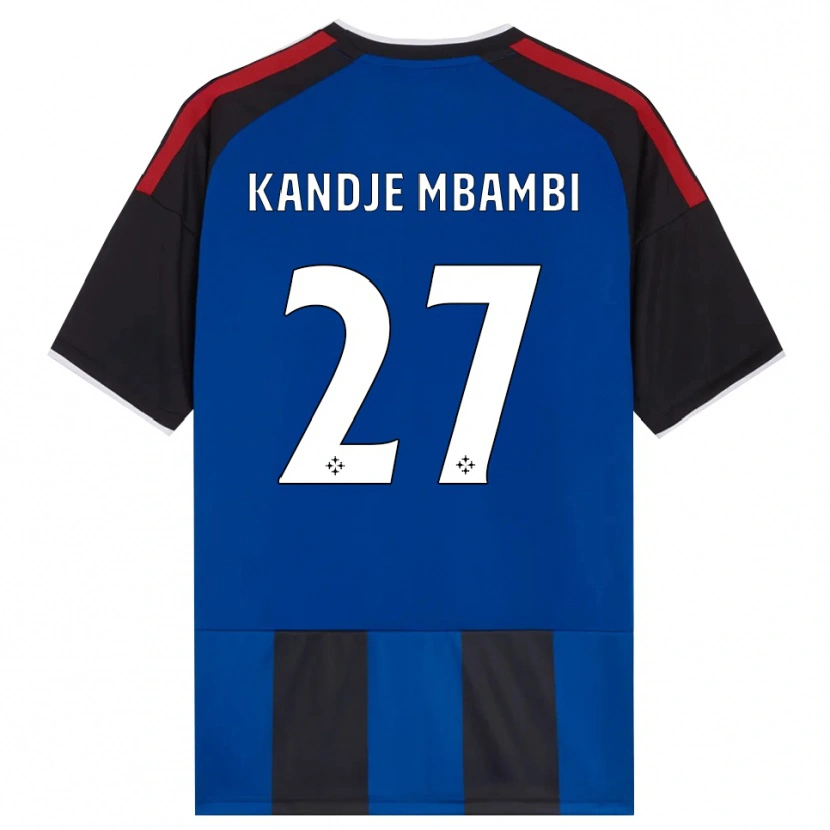 Danxen Męski Jeremy Mbambi #27 Czarny Czerwony Biały Niebieski Domowa Koszulka 2026/27 Koszulki Klubowe