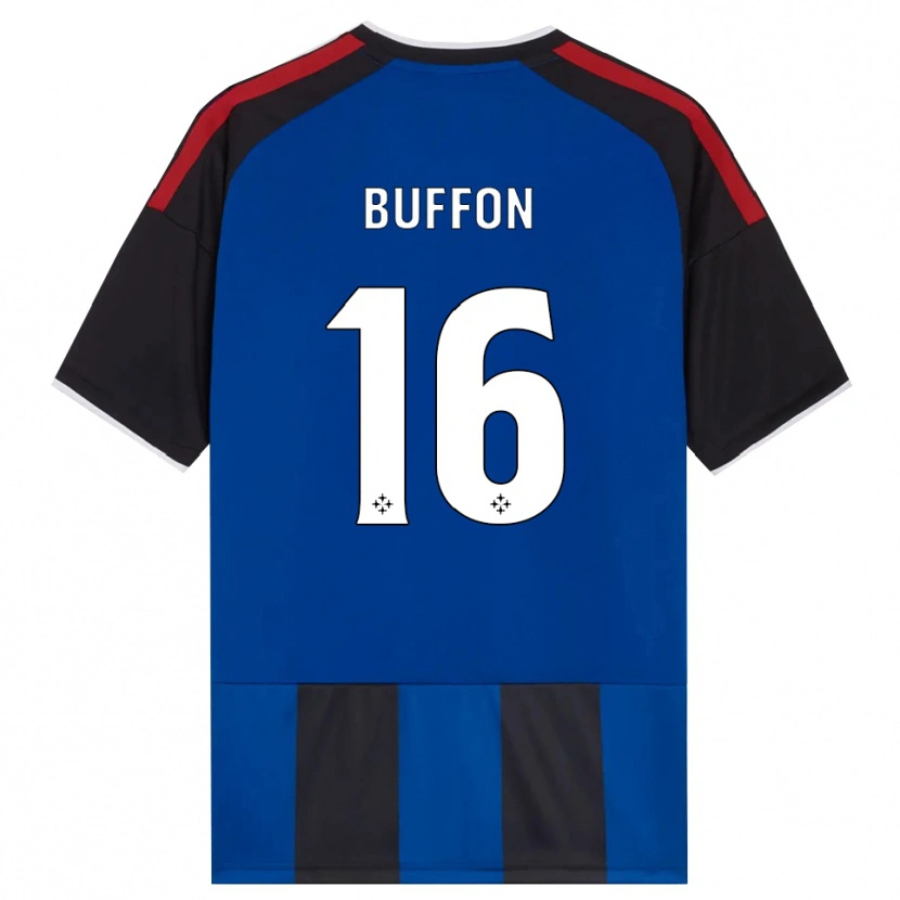 Danxen Męski Louis Buffon #16 Czarny Czerwony Biały Niebieski Domowa Koszulka 2026/27 Koszulki Klubowe