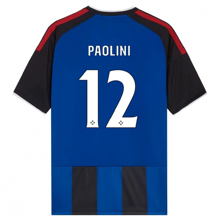 Danxen Męski Andrea Paolini #12 Czarny Czerwony Biały Niebieski Domowa Koszulka 2026/27 Koszulki Klubowe