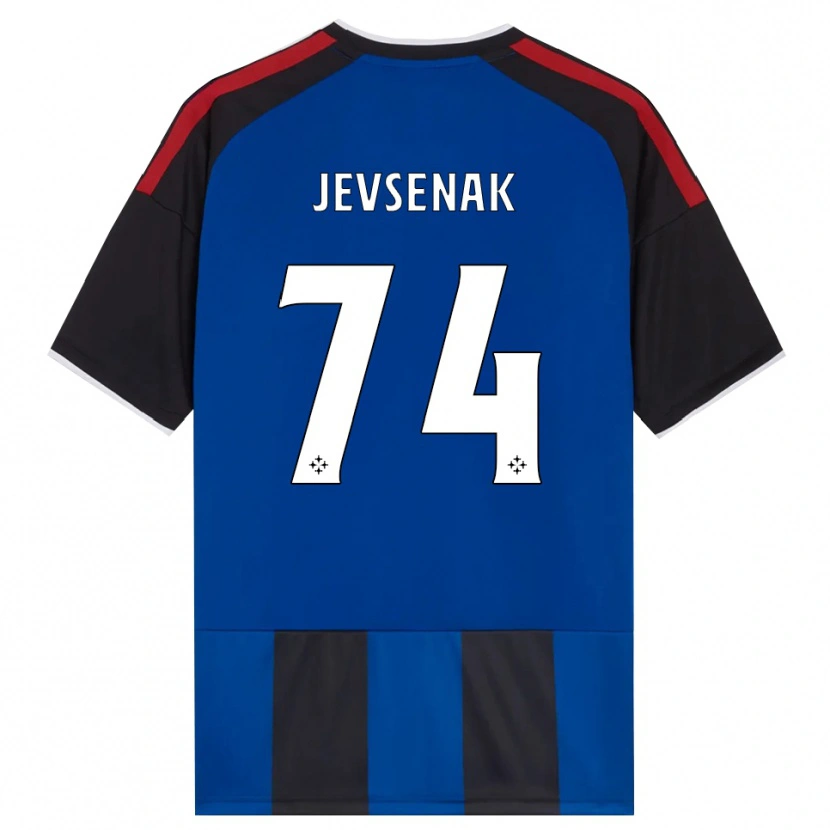 Danxen Męski Zan Jevsenak #74 Czarny Czerwony Biały Niebieski Domowa Koszulka 2026/27 Koszulki Klubowe