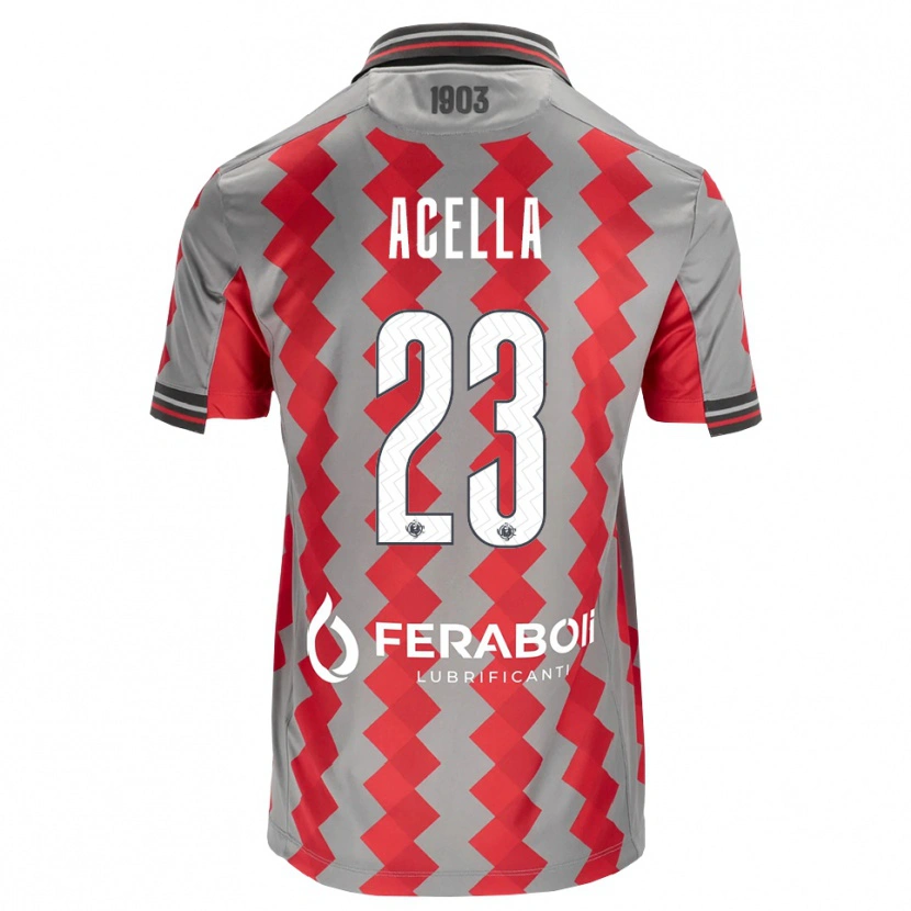 Danxen Męski Christian Acella #23 Szary Czerwony Biały Domowa Koszulka 2026/27 Koszulki Klubowe