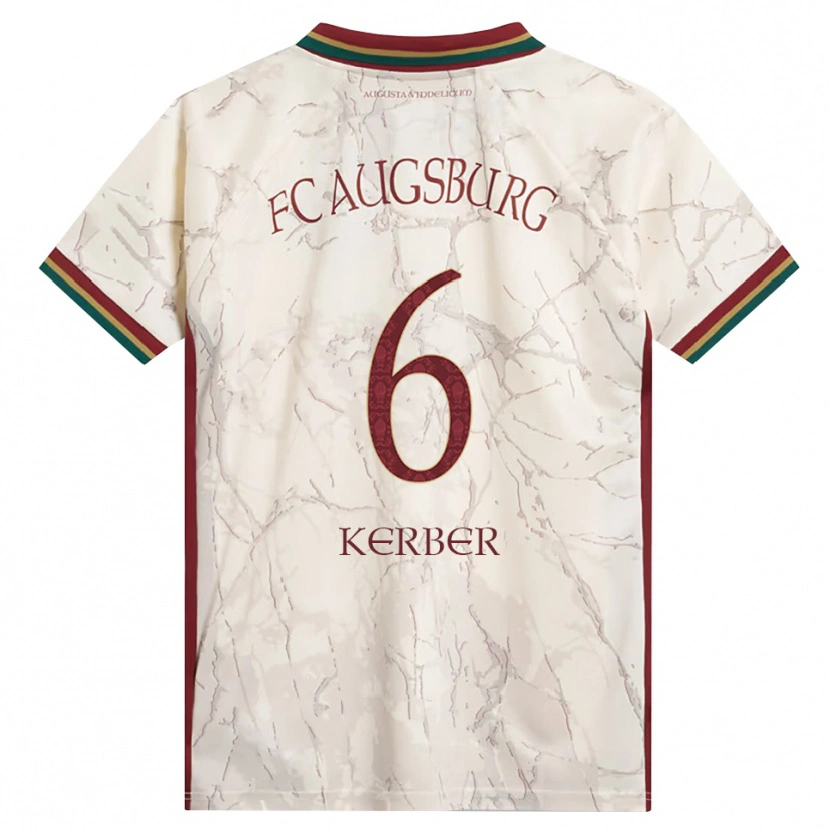 Danxen Męski Luca Kerber #6 Zielony Ryż Biały Bordowy Domowa Koszulka 2026/27 Koszulki Klubowe