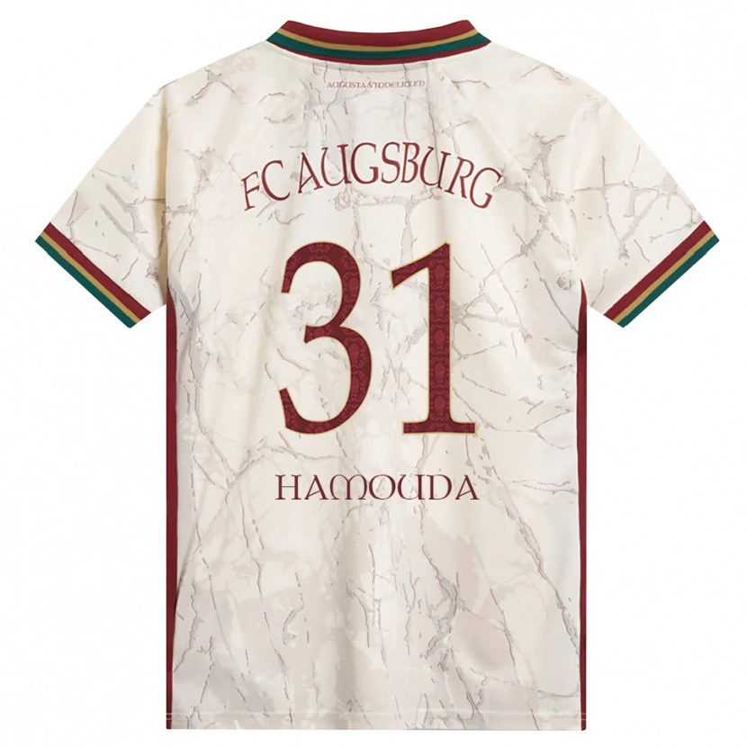 Danxen Męski Hania Hamouda #31 Zielony Ryż Biały Bordowy Domowa Koszulka 2026/27 Koszulki Klubowe