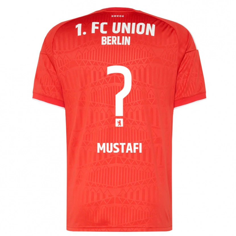 Danxen Męski Adel Mustafi #0 Czerwony Biały Domowa Koszulka 2026/27 Koszulki Klubowe