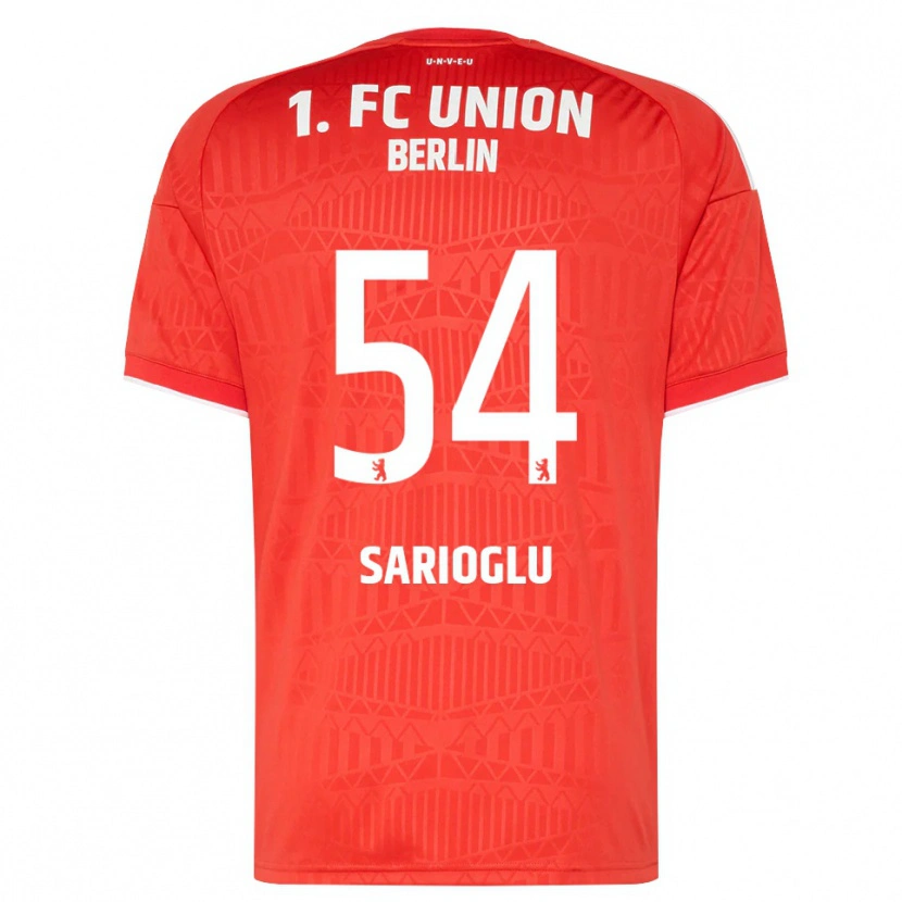 Danxen Męski Defne Sarıoğlu #54 Czerwony Biały Domowa Koszulka 2026/27 Koszulki Klubowe
