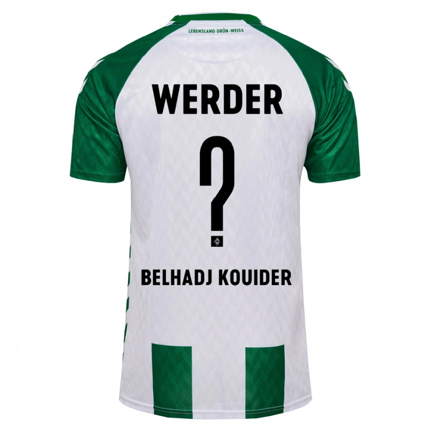 Danxen Męski Mahfoud Belhadj Kouider #0 Zielony Biały Domowa Koszulka 2026/27 Koszulki Klubowe