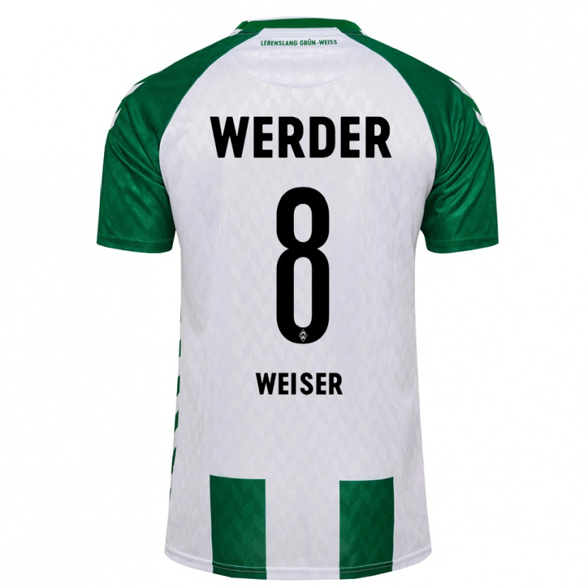 Danxen Męski Mitchell Weiser #8 Zielony Biały Domowa Koszulka 2026/27 Koszulki Klubowe