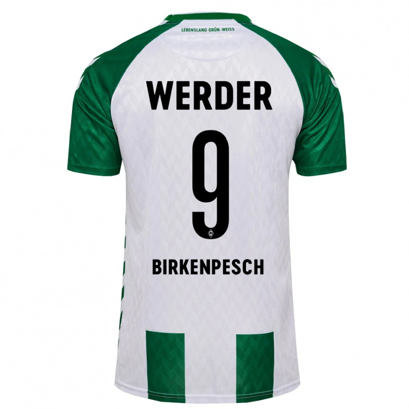 Danxen Męski Noah Birkenpesch #9 Zielony Biały Domowa Koszulka 2026/27 Koszulki Klubowe