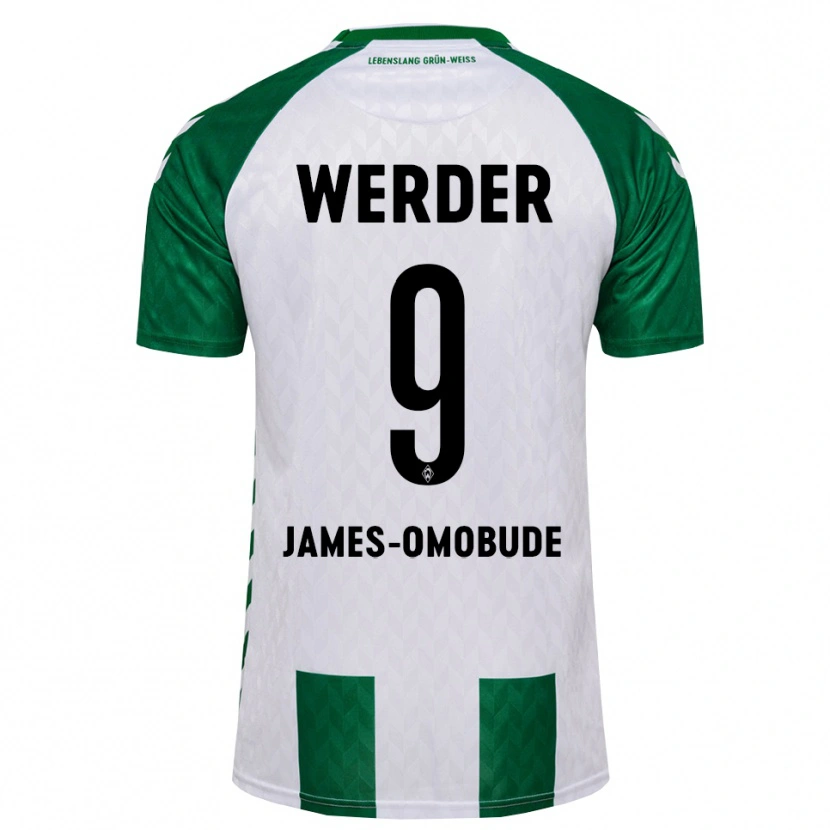 Danxen Męski Favor James-Omobude #9 Zielony Biały Domowa Koszulka 2026/27 Koszulki Klubowe